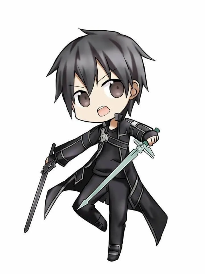 Ảnh chibi nam lạnh lùng với tạo hình cool ngầu đầy cuốn hút