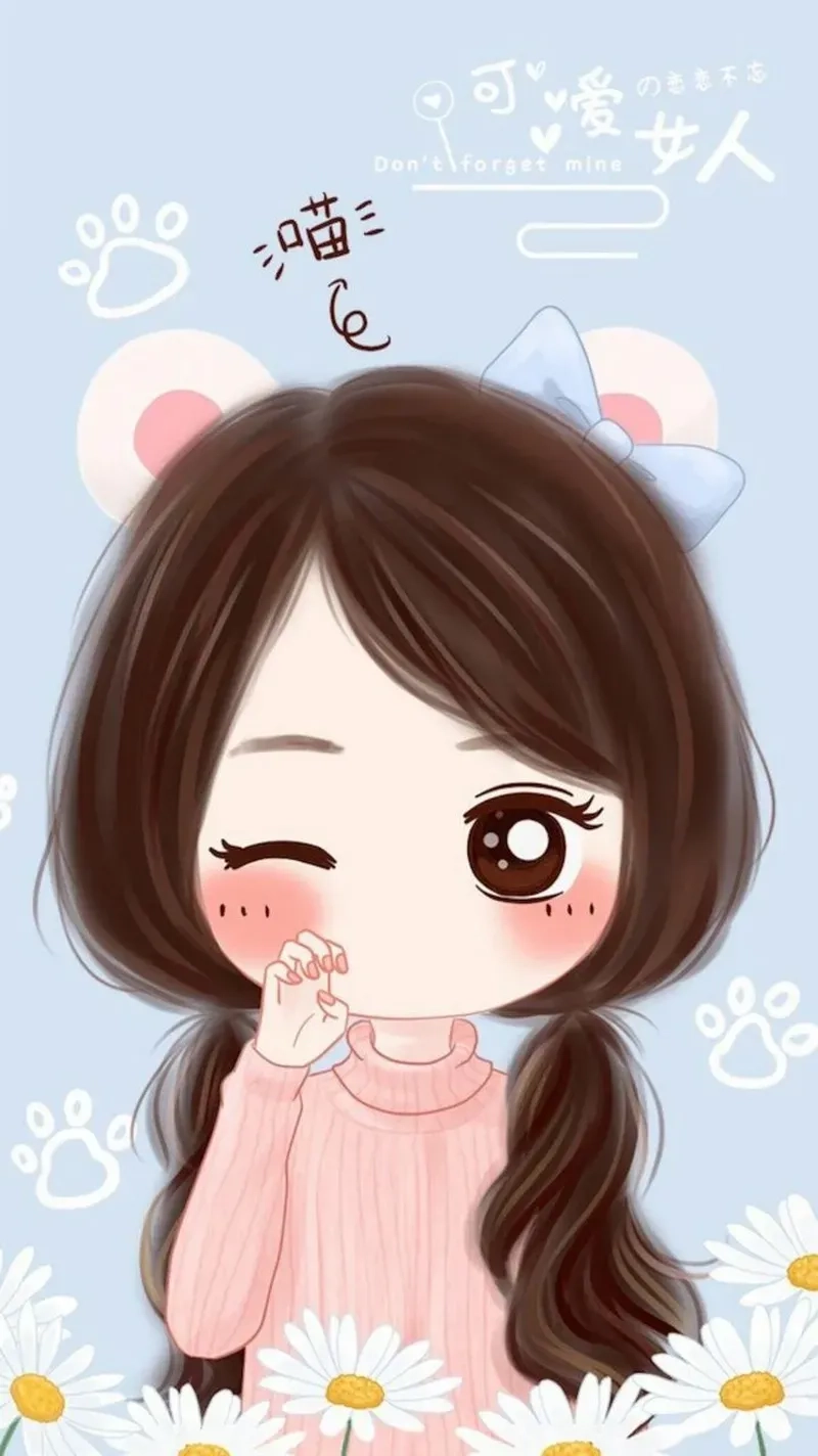 Chibi cute ảnh avatar cute chất lừ cho mạng xã hội