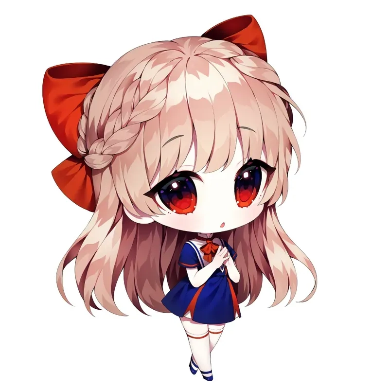 Ảnh chibi cute avatar dễ thương nổi bật giữa đám đông