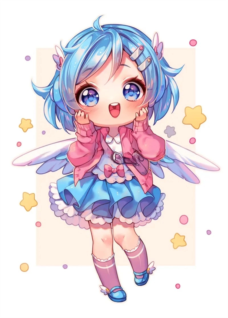 Anime chibi cute anime chibi cute hình avatar cho fan anime chính hiệu