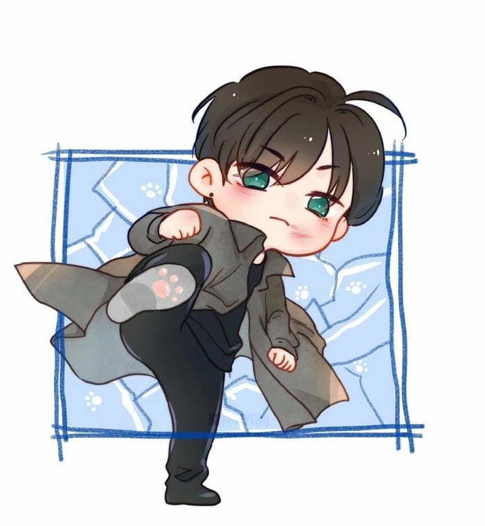 Ảnh chibi nam ngầu đậm chất lạnh lùng