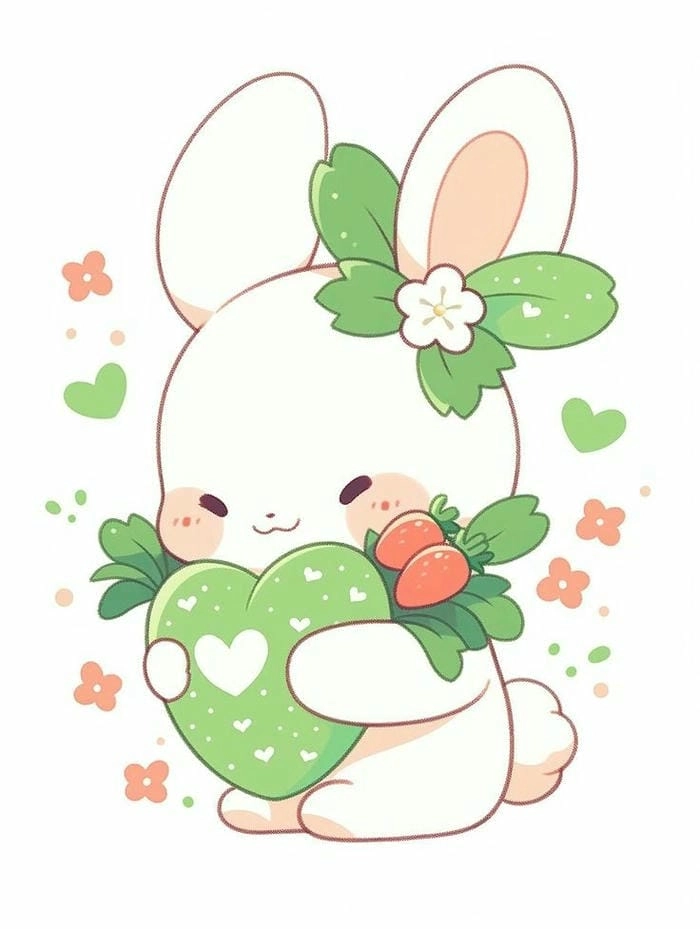 Tổng hợp chibi cute hình con thỏ cute
