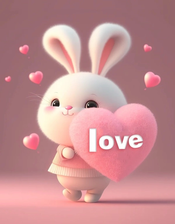 Dán ngay sticker thỏ cute hình chibi