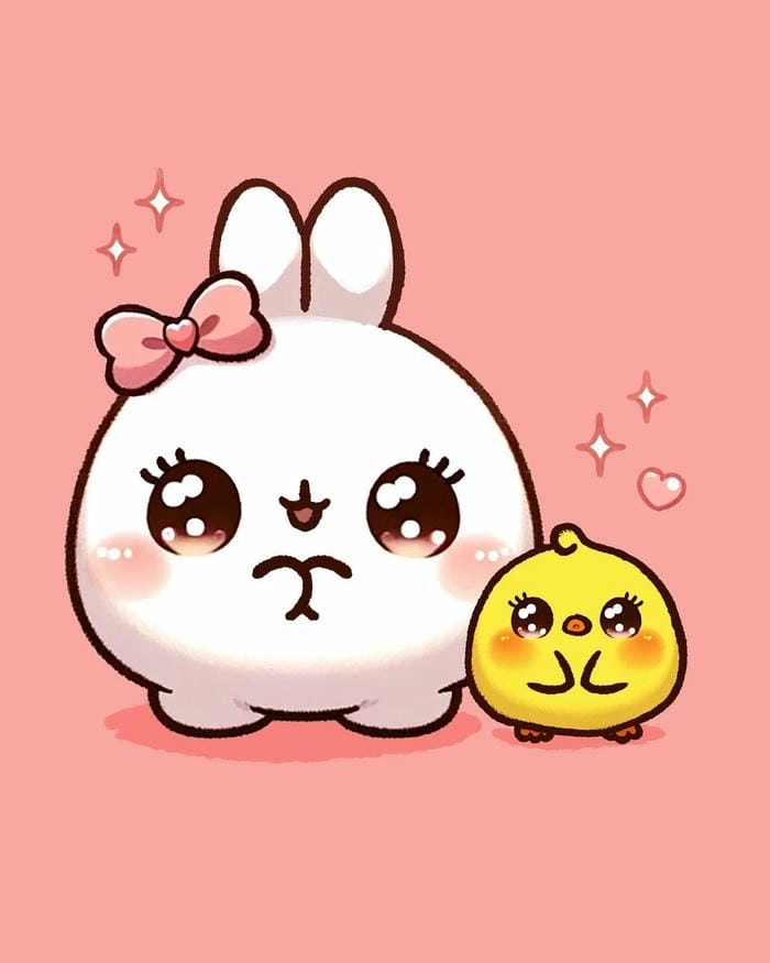 Tự tay chibi vẽ con thỏ cute cực xinh