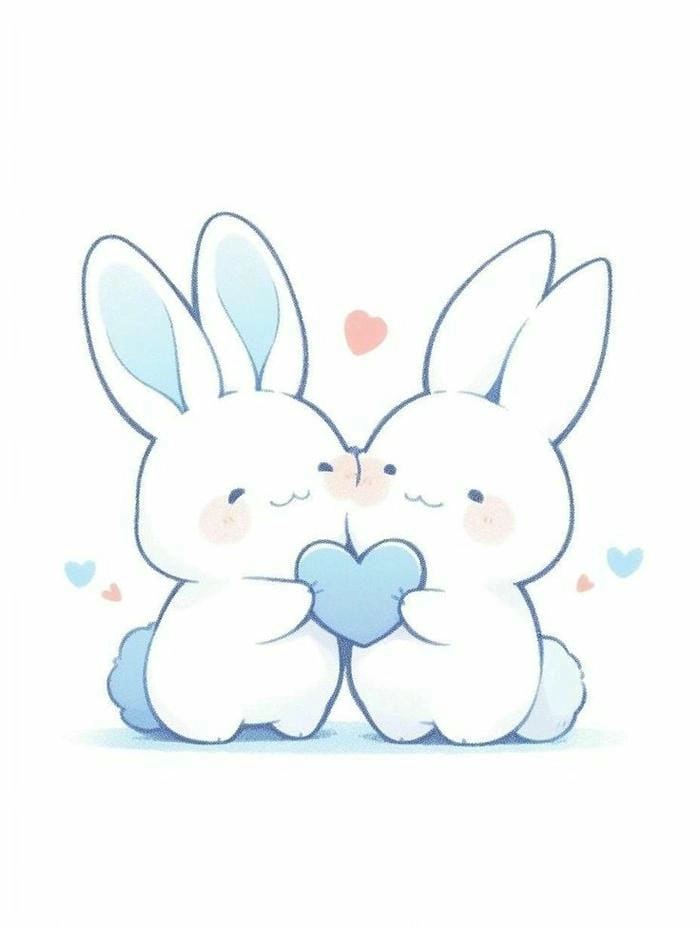 Tổng hợp các kiểu chibi con thỏ đáng yêu
