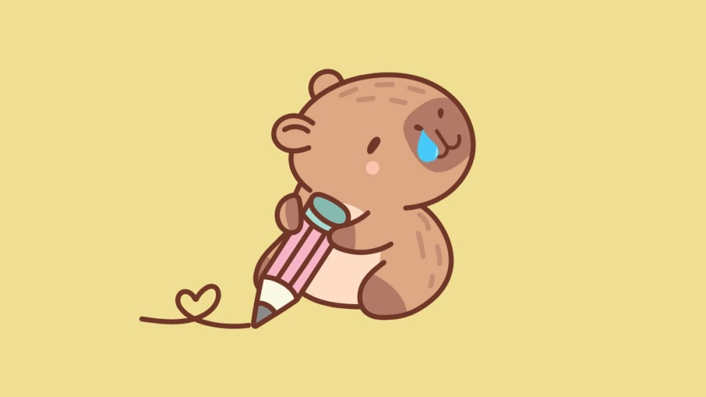 Chiêm ngưỡng ảnh nền điện thoại avatar capybara chibi cute tinh nghịch