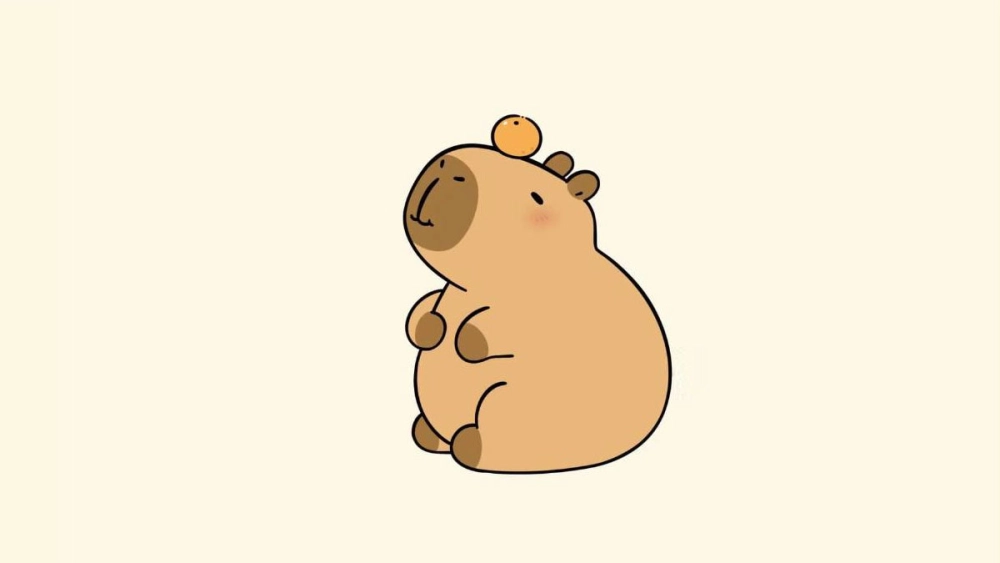 Gây sốt với chibi chibi vô tri avatar capybara cute cực độc