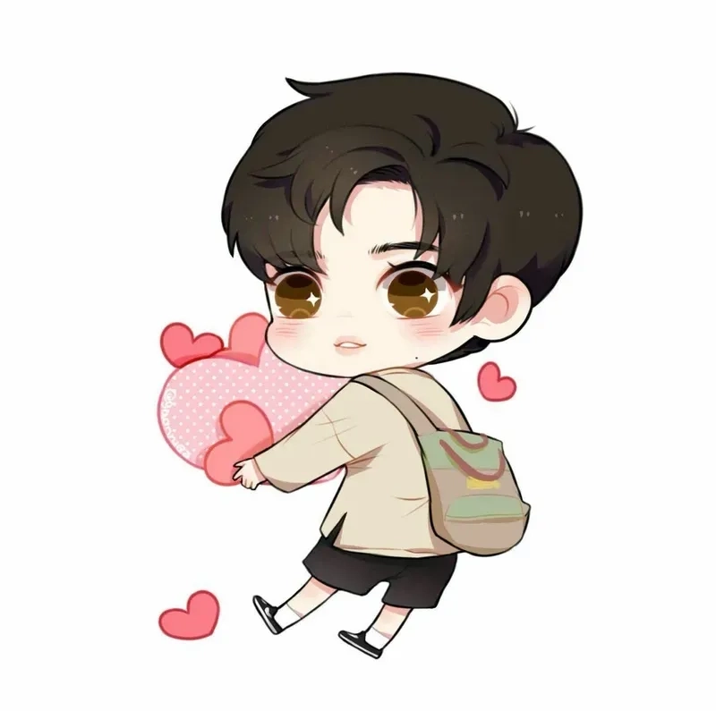Avatar đôi avatar cute anime chibi boy cực hợp cho cặp đôi
