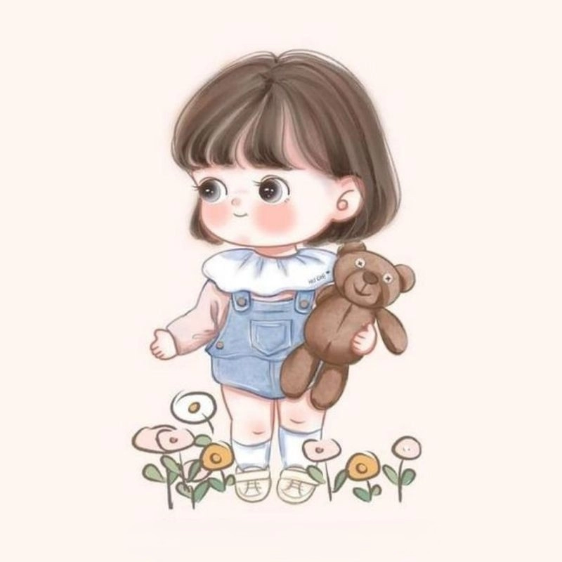 Girl avatar cute anime chibi đầy cá tính và đáng yêu