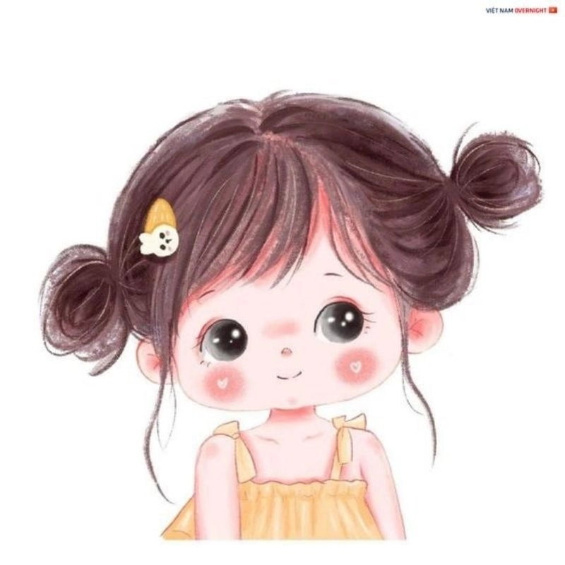 Avatar anime nữ cute chibi chuẩn gu nữ sinh dịu dàng