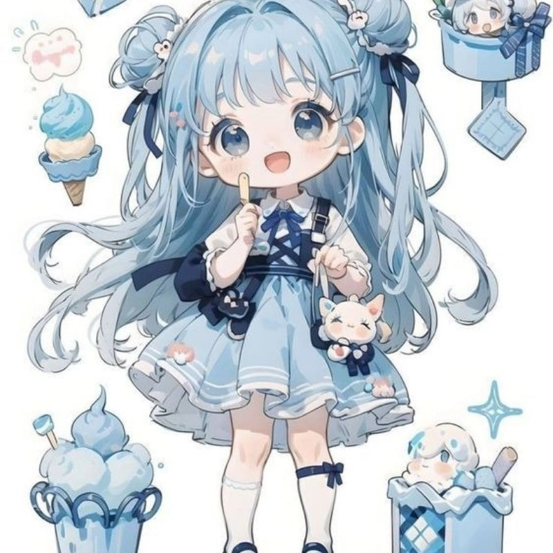 Avatar cute nữ chibi thu hút mọi ánh nhìn