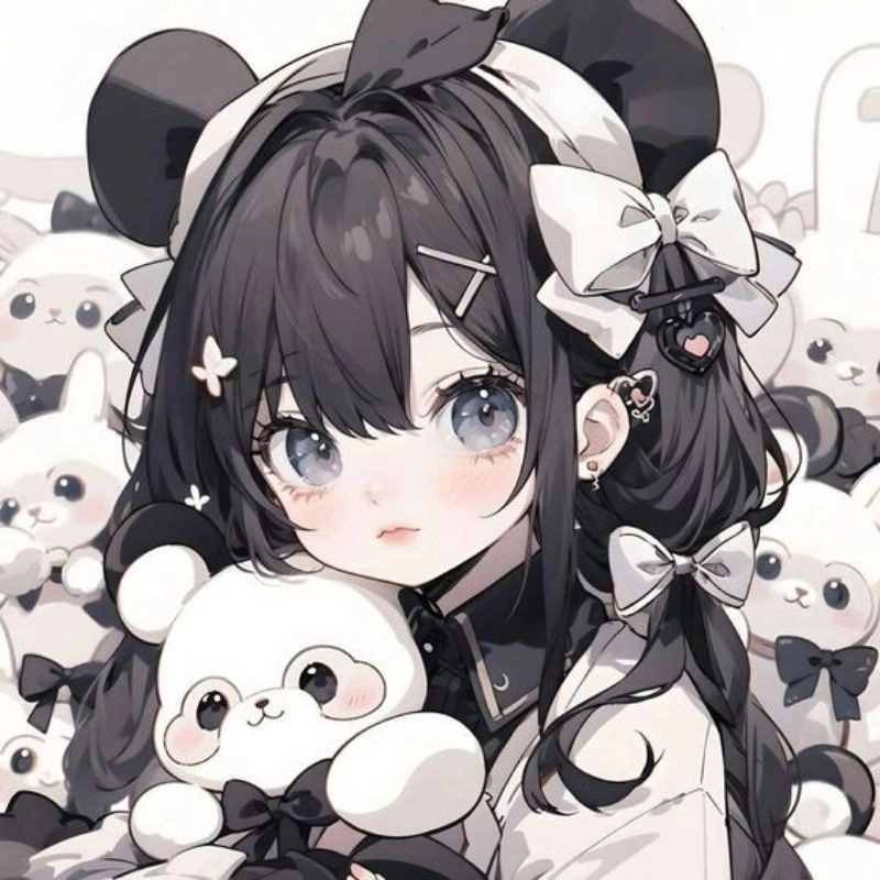 Avatar ảnh bìa cute chibi xinh xắn cho trang cá nhân
