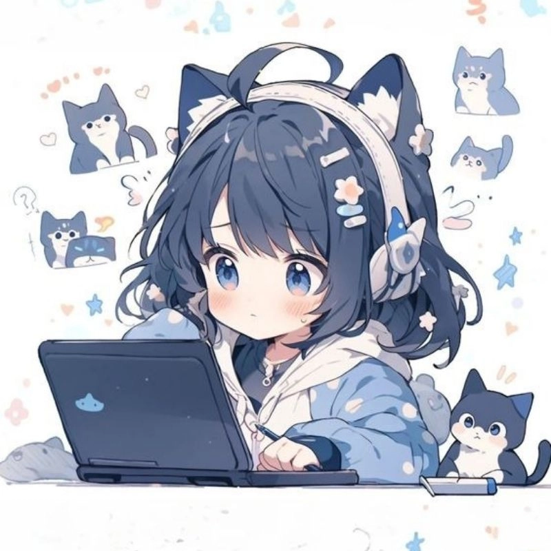 Avatar đẹp cho nữ cute chibi chuẩn style anime cực yêu
