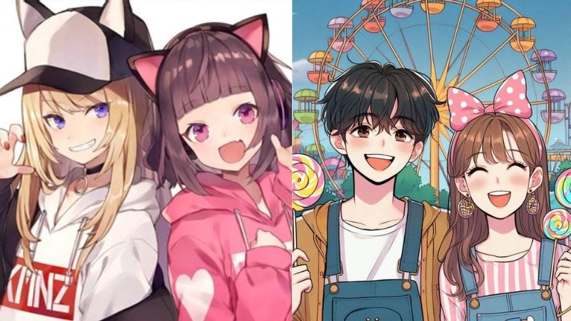 Ảnh avatar đôi chibi cute là gì khiến giới trẻ phát cuồng