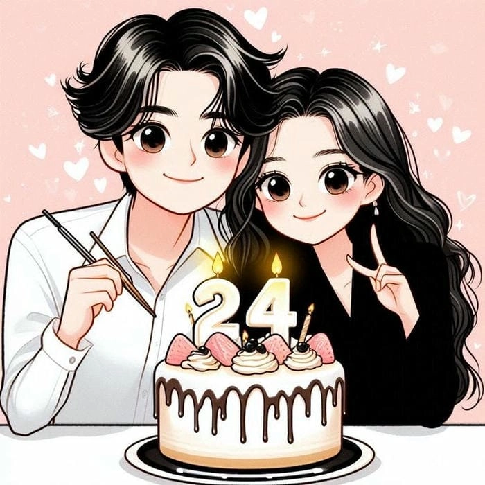 Avatar đôi chibi cute dành cho tình bạn và tình yêu dễ thương