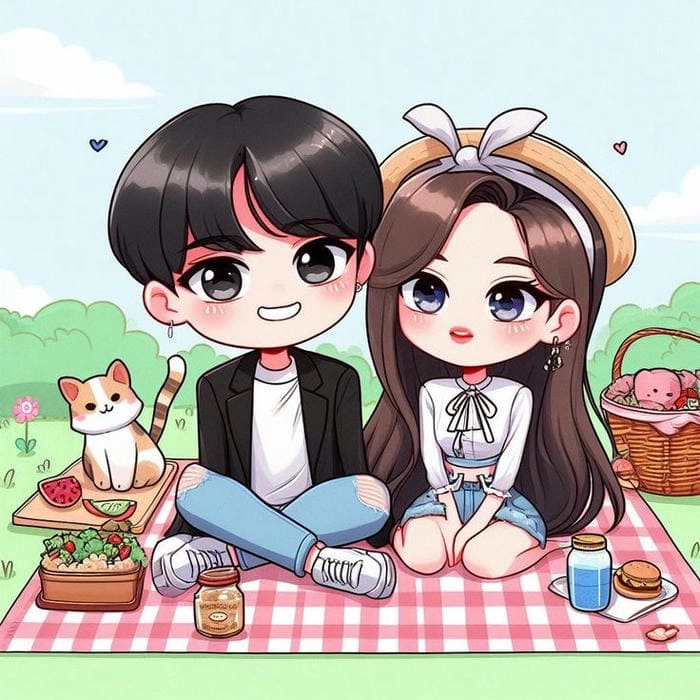 Chibi avatar đôi cute khiến người xem không thể rời mắt vì đáng yêu