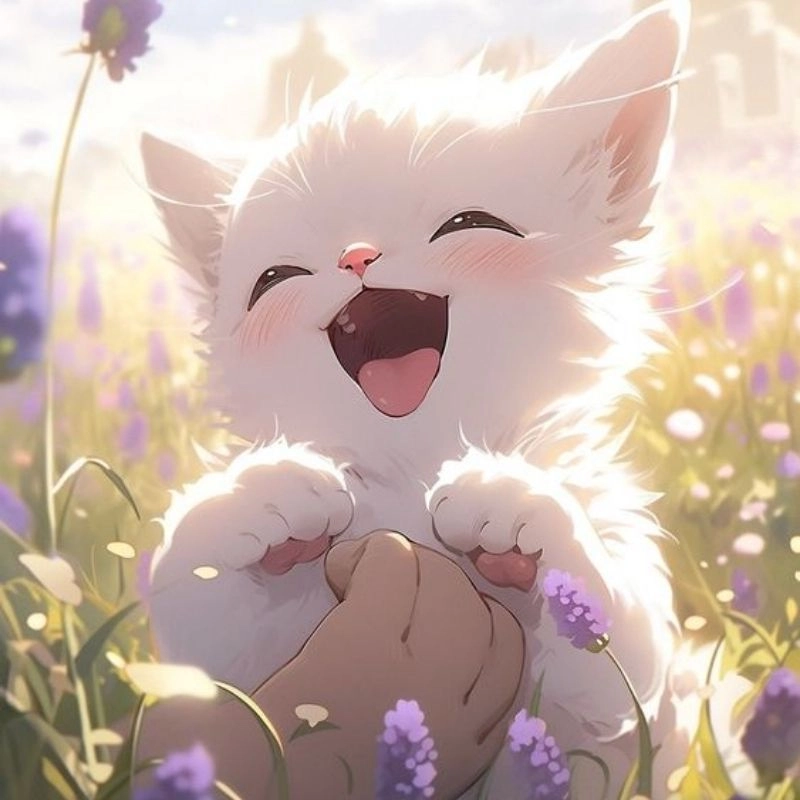 Avatar cute mèo chibi dễ thương khiến tim tan chảy