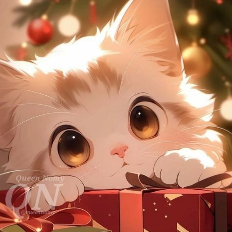 Avatar anime cute mèo simmy chibi dễ thương mê ly