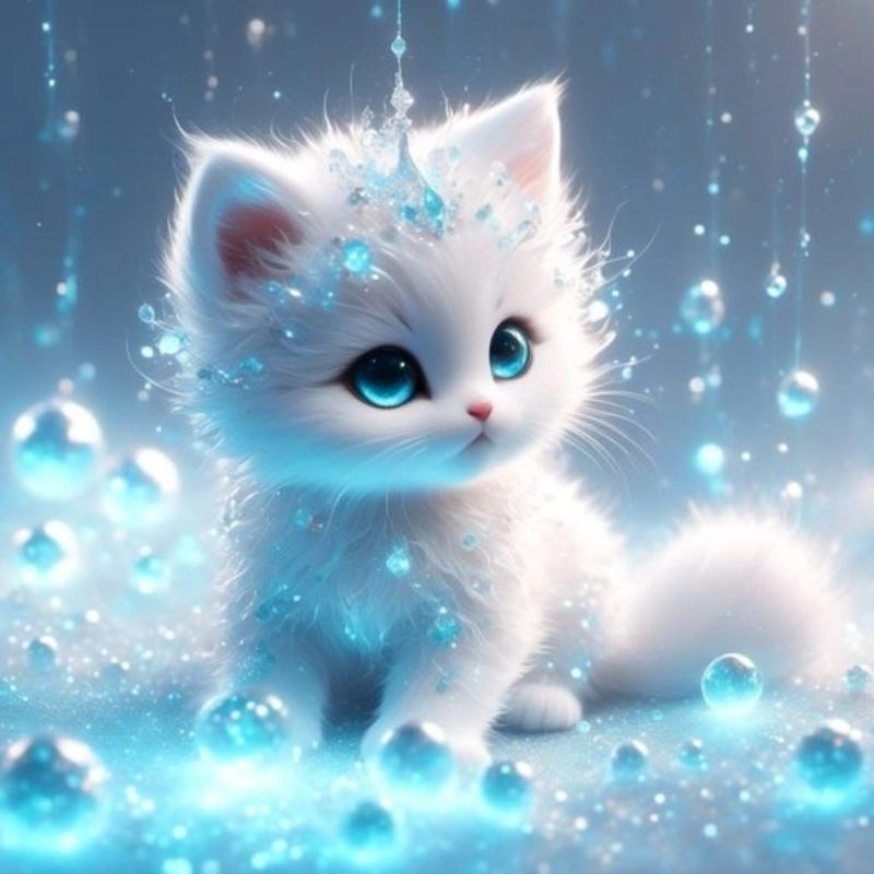 Avatar cute mèo chibi cho hội mê dễ thương