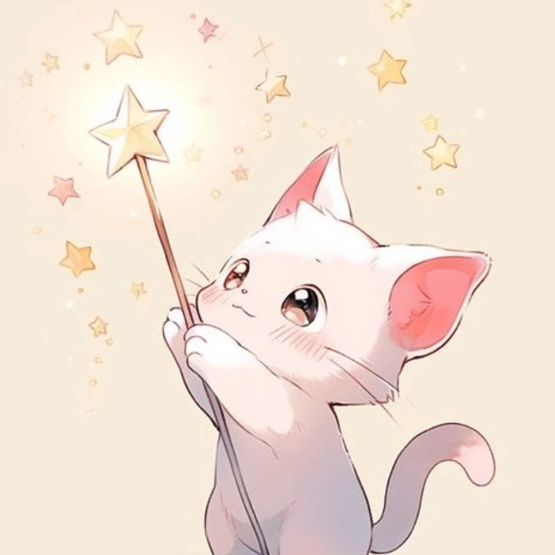 Hình ảnh cute avatar mèo chibi cực hút mắt