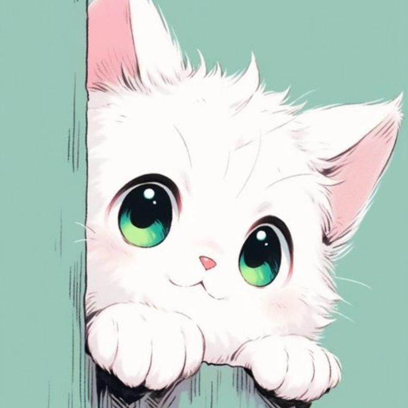 Avatar cute chibi mèo chibi mập ngộ nghĩnh dễ thương
