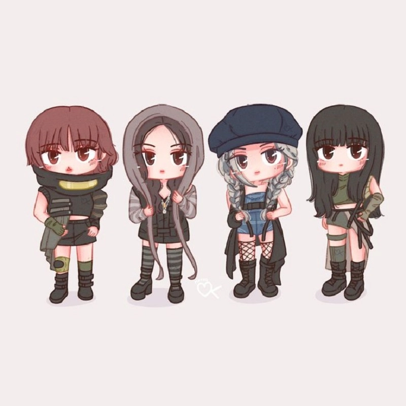 Ảnh blackpink chibi cute jisoo ngọt ngào
