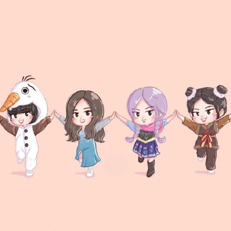 Gây sốt với hình blackpink cute chibi