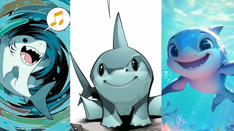 Ảnh cá mập chibi là gì mà gây sốt cộng đồng mạng