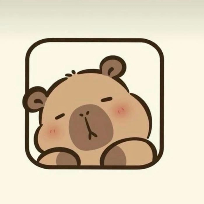Ngắm nhìn ảnh capybara cute chibi