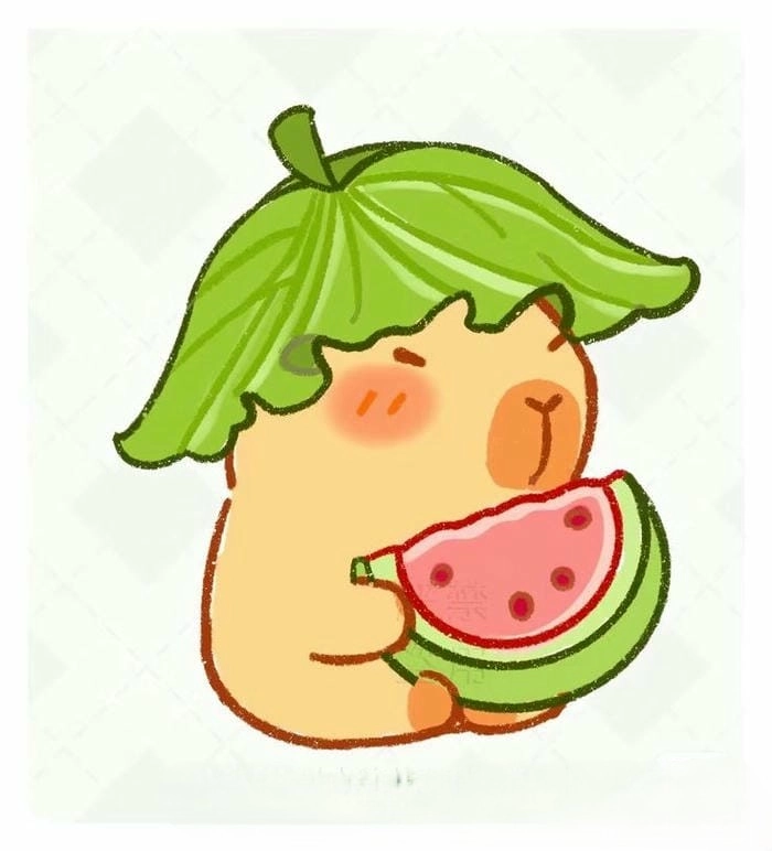 Tải về cute chibi hình nền capybara cute chibi