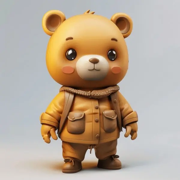 Chibi avatar gấu cute cực chill dành cho fan anime