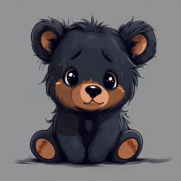 Ảnh anime chibi avatar gấu cute mang đậm chất hoạt hình Nhật