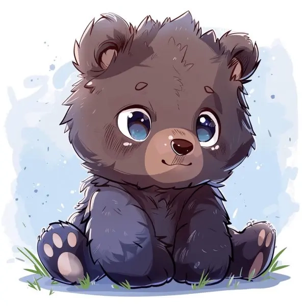 Ảnh chibi avatar gấu cute chuẩn style dễ thương phong cách Nhật