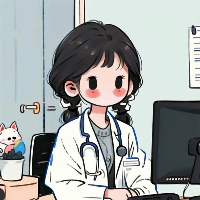 Hình ảnh hoạt hình cute về bác sĩ
