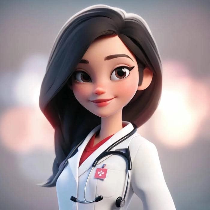 Hình ảnh bác sĩ hoạt hình vui nhộn