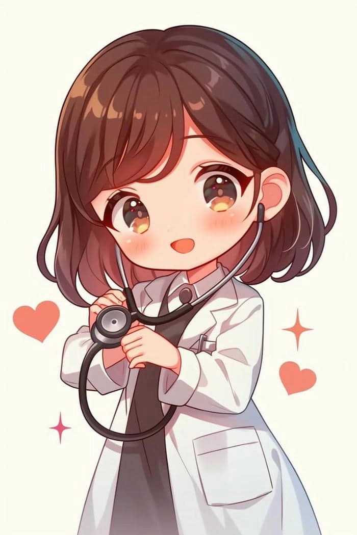 Hình bác sĩ chibi dễ thương siêu nổi bật