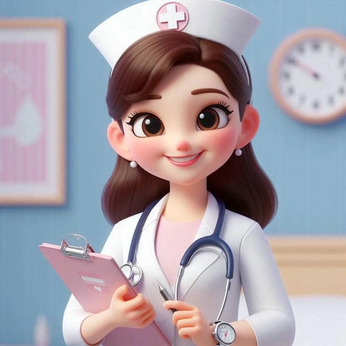 Hình bác sĩ hoạt hình sinh động cho bé