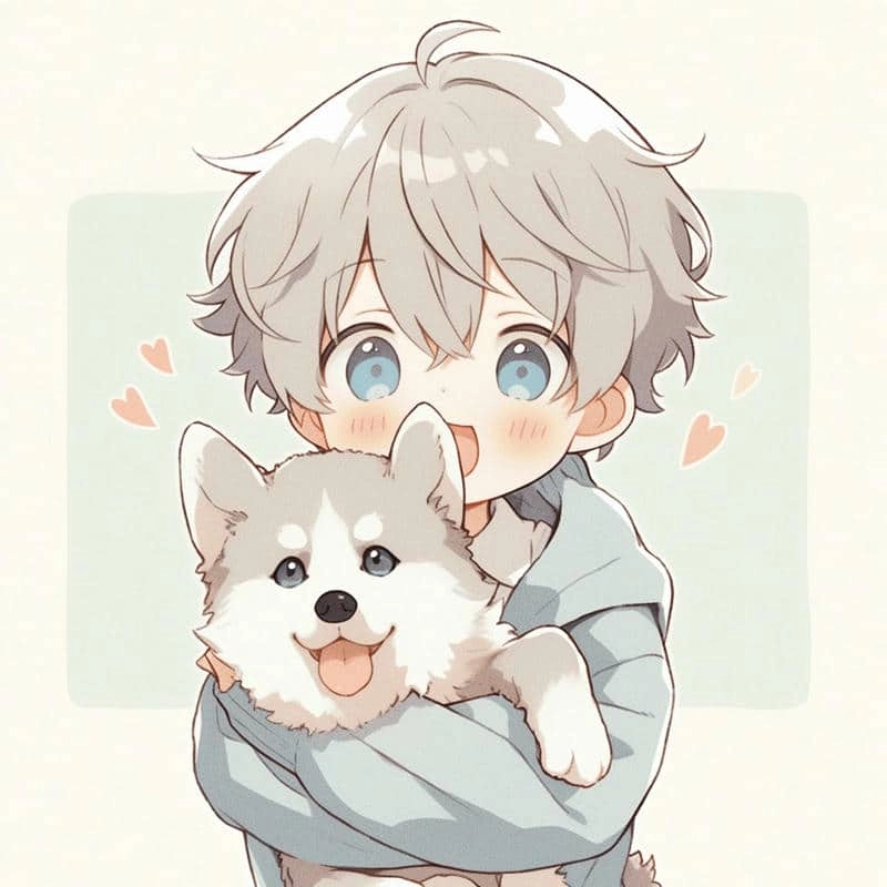 Tải file vector chibi bé trai chất lượng