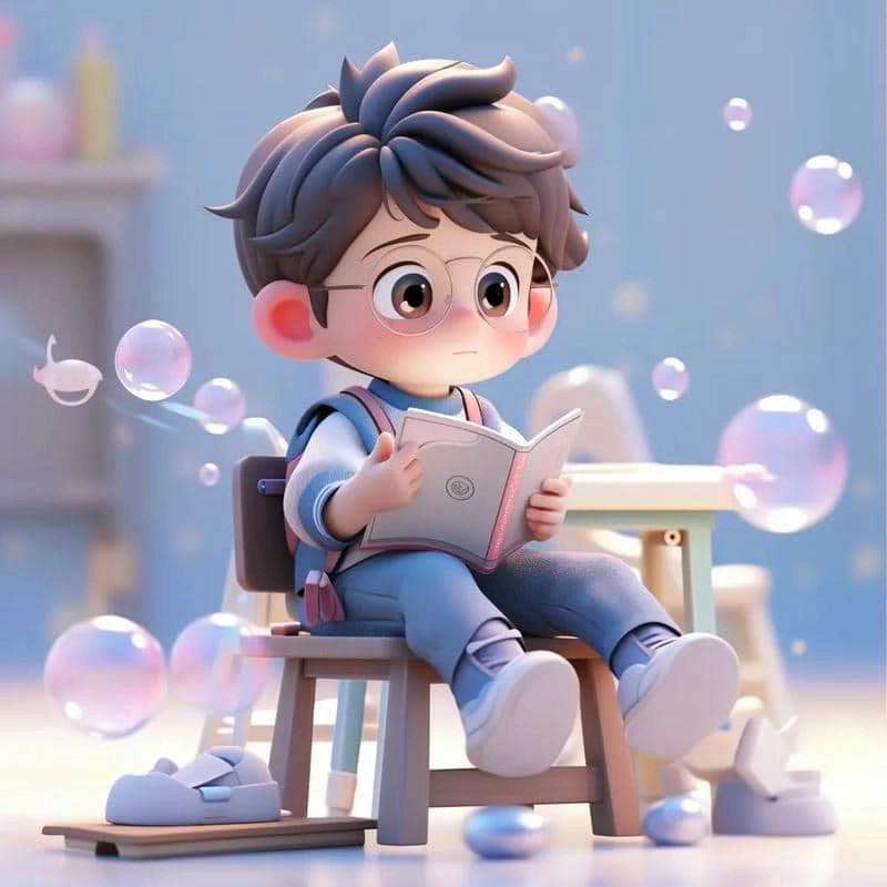 Tạo ảnh từ ghép mặt chibi bé trai