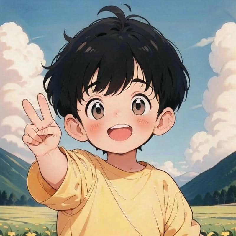 Tổng hợp ảnh em bé trai chibi dễ thương