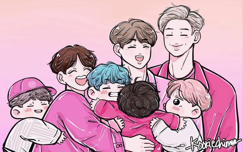 Gợi ý ảnh chibi bts dễ vẽ đẹp