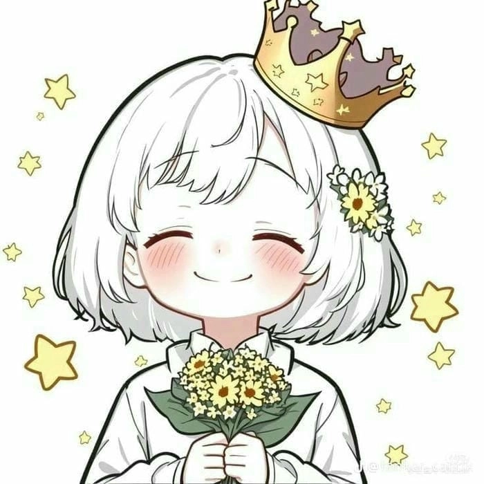 Chibi cartoon girl cute avatar che mặt anime siêu đáng yêu lôi cuốn