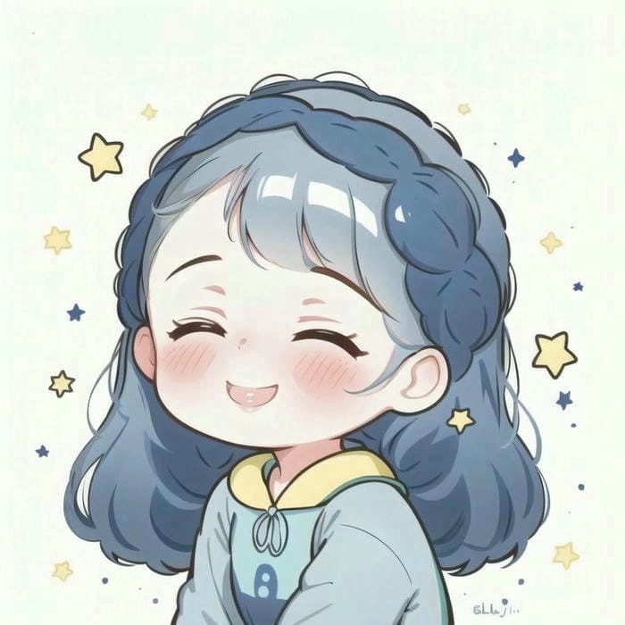 Ngộ nghĩnh avatar anime chibi girl cute dễ vẽ tạo cảm hứng vui tươi