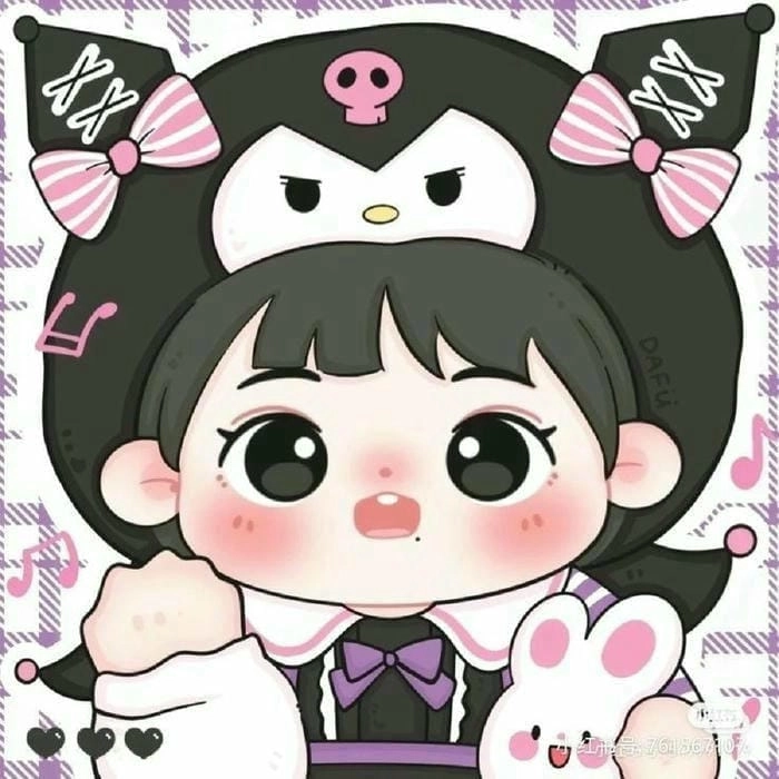 Ảnh avatar nữ chibi cute cho phong cách nhẹ nhàng dễ gần