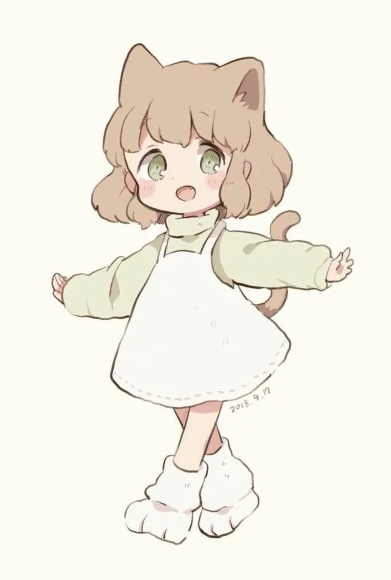 Hình cung cự giải nữ chibi đầy cảm xúc