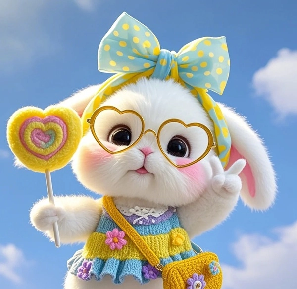 Thỏ cute chibi ngọt ngào dễ mến