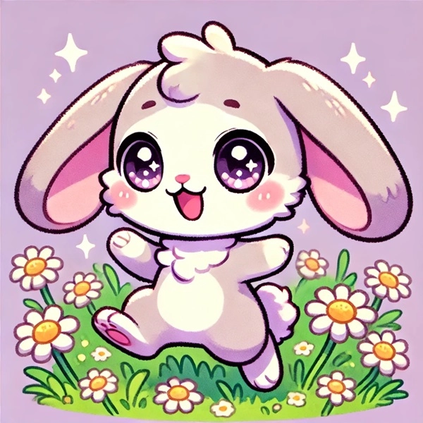 Ảnh thỏ chibi cute khiến ai cũng mê