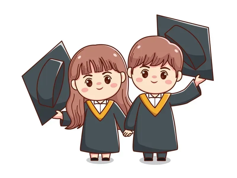 Nhìn là yêu ngay hình chibi cặp đôi dễ thương