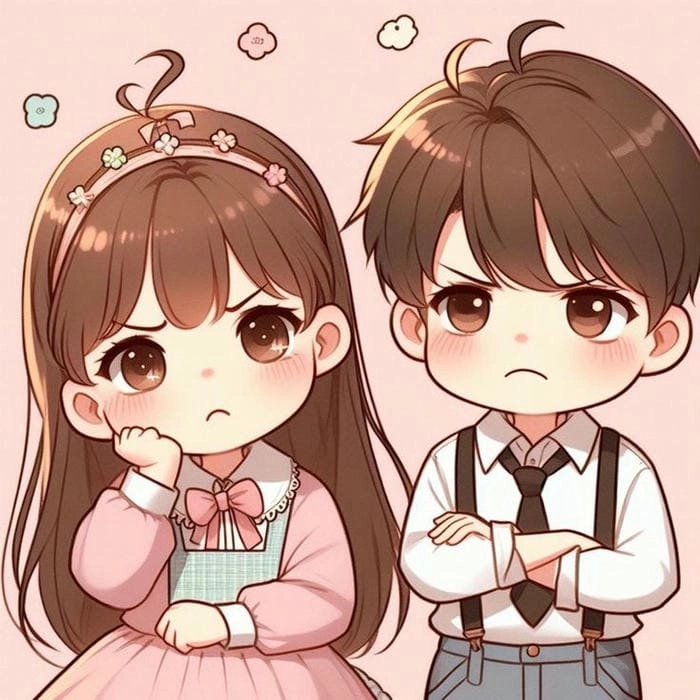 Mê mẩn hình ảnh chibi cặp đôi dễ thương