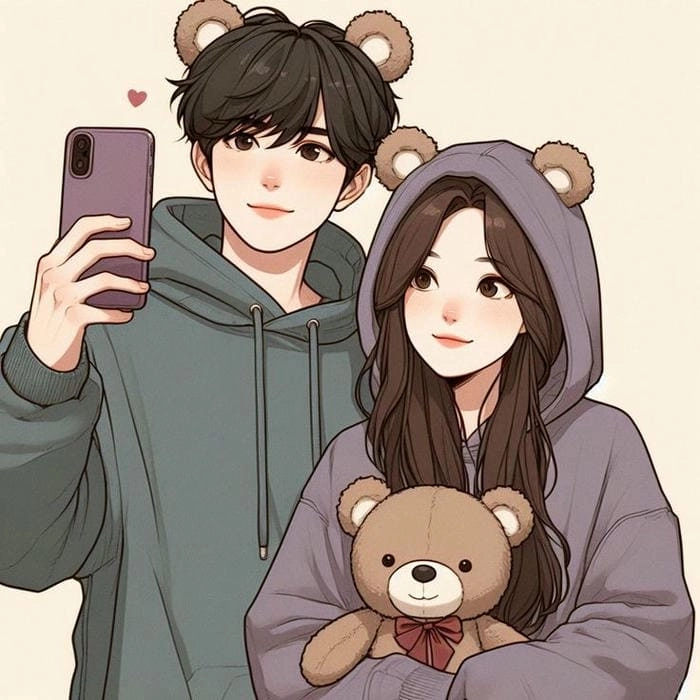 Gợi ý hình ảnh cặp đôi chibi siêu dễ thương